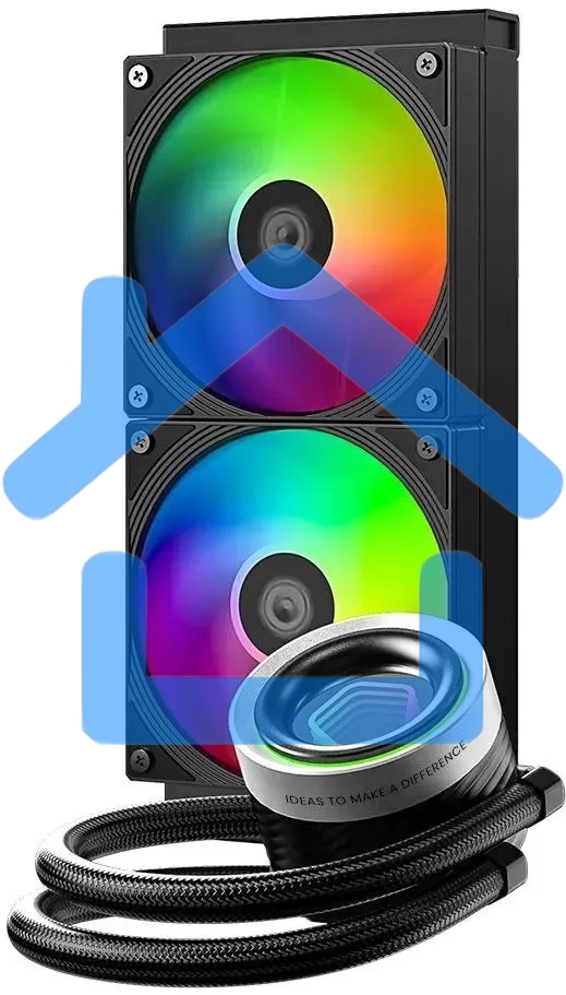 Система жидкостного охлаждения ID-Cooling FX240 INFINITY ARGB черный 120мм алюминий+медь 2000rpm 27.2db 4-pin 300W