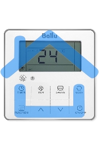 Блок внутренний сплит-системы канального типа Ballu BLC_D/in-60HN1_21Y 60000 BTU, 160 м², 45 дБ, охлаждение, обогрев, осушение, серый