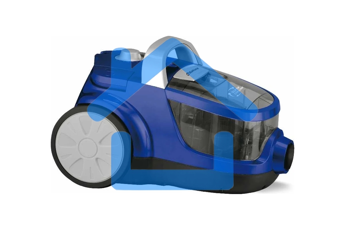 Пылесос Sakura SA-8314BL синий металлик,2400 Вт,пылесборник контейнер, 2 л