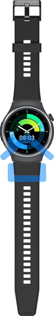 Смарт-часы Black Shark BS-W2404 (A3) AMOLED корп.черный рем.черный (1746935)