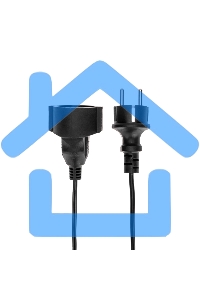 Удлинитель-шнур PROconnect на рамке ПВС 3х0,75мм², 30м, с/з, 6А, 1300Вт, IP20, черный