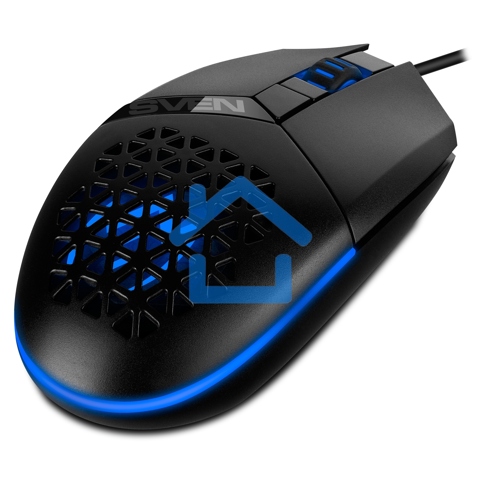 Мышь проводная SVEN RX-G735 черный, 4000 dpi, USB, кнопки - 6