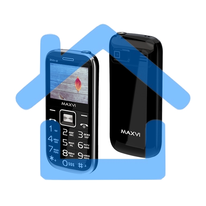 Мобильный телефон Maxvi B6ds up черный