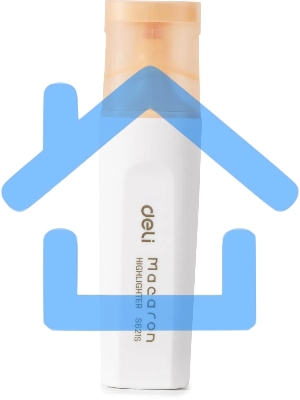 Текстовыделитель Deli ES621Sorange Macaron, скошенный пишущий наконечник, 1-5мм, оранжевый