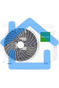 Кондиционер сплит-система TOPCOOL TR-09SBST1 9000 BTU, 25 м², 24 дБ, охлаждение, обогрев, осушение, белый