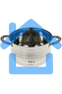 Кастрюля LARA LR02-584 SONATA 22x13 см, 4.9 л, нержавеющая сталь, индукция, с крышкой
