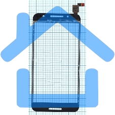 Сенсорное стекло (тачскрин) для Alcatel A7 5090Y, черное