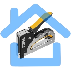 Степлер мебельный, стальной корпус, быстрая загрузка, регул. силы удара, тип 53, 4-14 мм Denzel