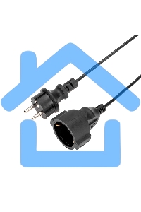 Удлинитель-шнур PROconnect на рамке ПВС 3х0,75мм², 30м, с/з, 6А, 1300Вт, IP20, черный