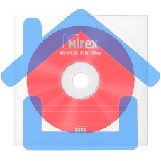 Диск DVD+R Mirex 8.5 Gb, 8x, Бум. конверт (1), Dual Layer (1/150)
