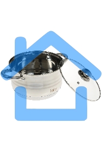 Кастрюля LARA LR02-584 SONATA 22x13 см, 4.9 л, нержавеющая сталь, индукция, с крышкой