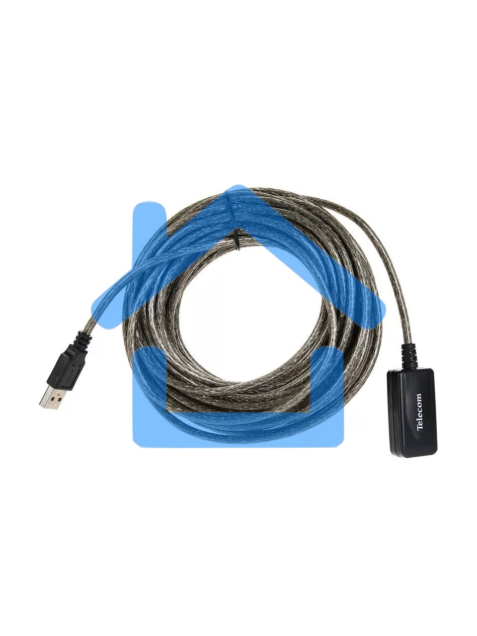 Кабель USB2.0-repeater, удлинительный активный <Am-->Af> 10м, Telecom <TUS7049-10M>