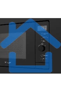 Микроволновая печь встраиваемая Weissgauff HMT-720 BX Grill черный, 20 л, 700 Вт, переключатели - поворотный механизм/сенсор