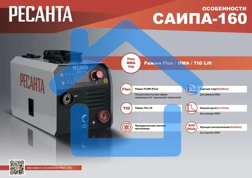 Сварочный полуавтомат САИПА-160 (MIG/MAG) Ресанта
