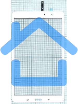 Сенсорное стекло (тачскрин) для Samsung Galaxy Tab Pro 8.4 SM-T320, белое