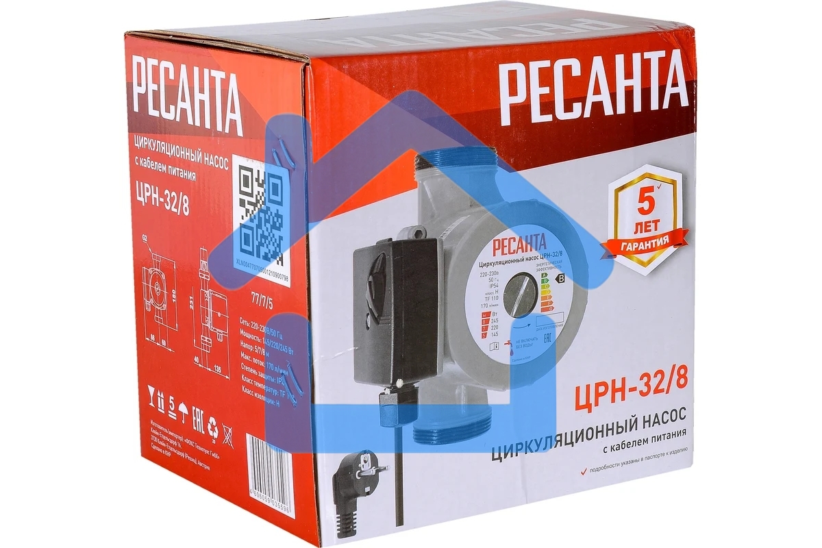 Насос садовый циркуляционный Ресанта ЦРН-32/6 90Вт 3000л/час (77/7/4)