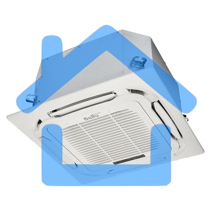 Блок внутренний сплит-системы кассетного типа Ballu Machine BLC_C/in-18HN1_21Y (compact) 18000 BTU, 55 м², 46 дБ, охлаждение, обогрев, осушение, белый