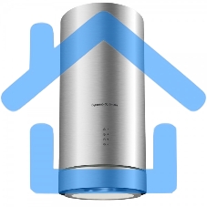 Вытяжка каминная Zigmund & Shtain K 013.4 S нержавеющая сталь, 38 см, 1200 куб. м/ч, 74 дБ