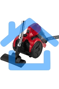 Пылесос Starwind SCV2550 красный, 400/2500 Вт, уборка сухая, пылесборник контейнер, 3 л