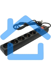 Сетевой фильтр Buro 600SH-16-1.8-B 1.8м (6 розеток) черный (коробка)