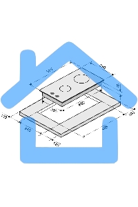 Газовая варочная панель Krona HAGEL 30 BL независимая, черный