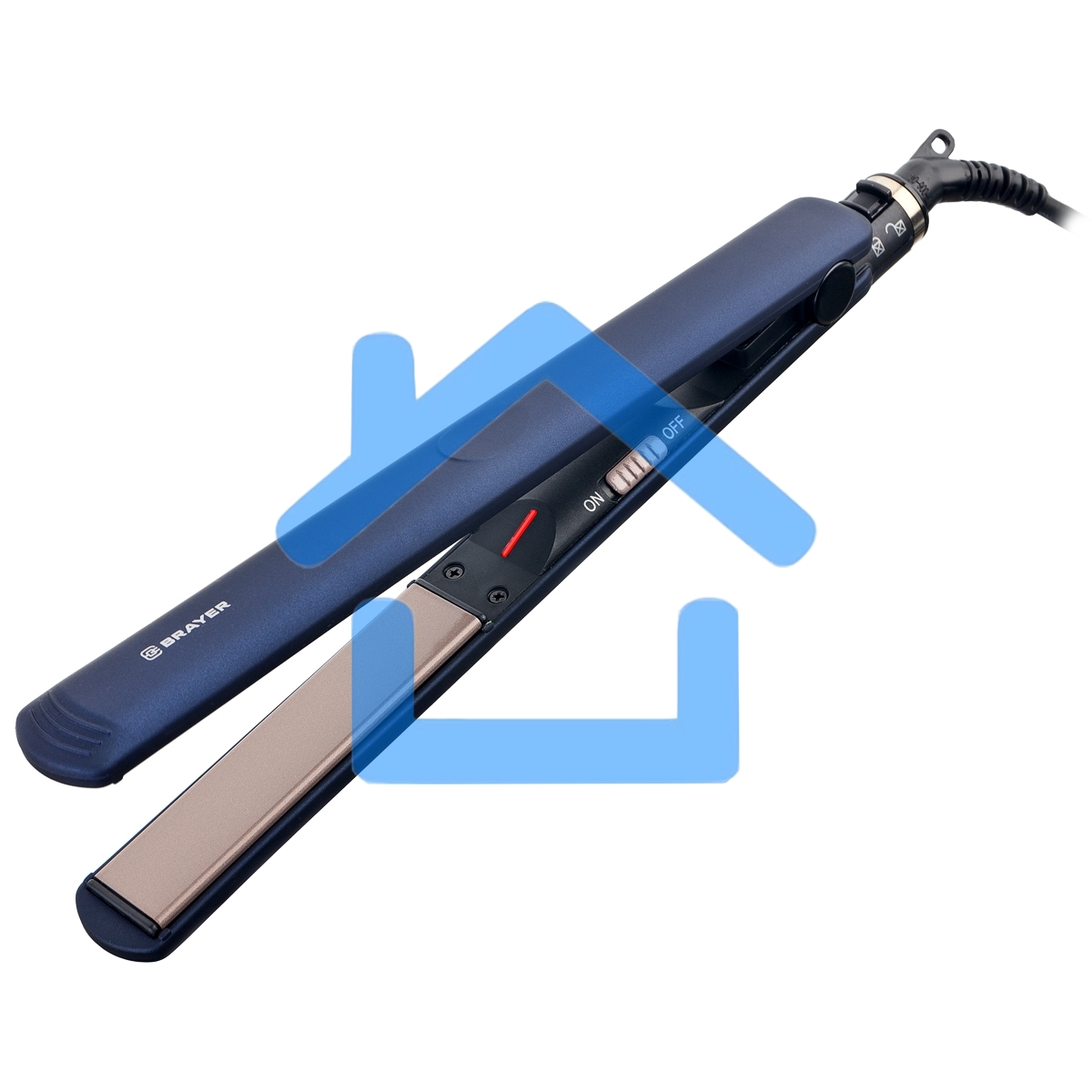 Выпрямитель BRAYER BR3303, макс.темпер 220 С,блок.ручки шнур 1,8 м,