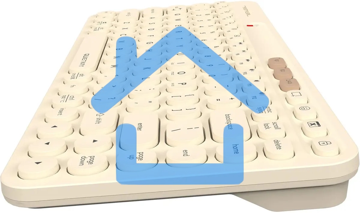 Клавиатура A4Tech Fstyler FBK36C AS беспроводная, USB, Bluetooth/Радиоканал, бежевый