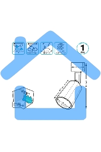 Светильник Gauss TR090 4000K цв.св.:белый нейтральный черный
