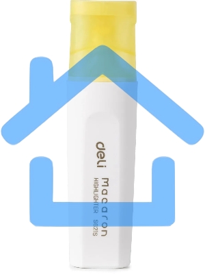 Текстовыделитель Deli ES621Syellow Macaron, скошенный пишущий наконечник, 1-5мм, желтый