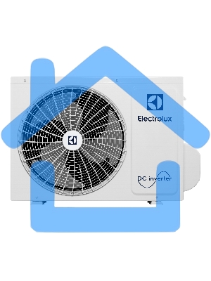 Блок внешний сплит-системы Electrolux EACS/I-12HAL/N8/out инвертор, 12000 BTU, 30 м², охлаждение, обогрев, осушение