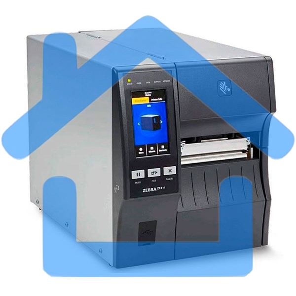 Принтер этикеток термотрансферный коммерческий Zebra TT ZT411 203 dpi, 356 мм/сек, USB, RS-232, Ethernet, USB Host, Bluetooth, серый/черный