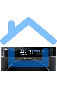 Стиральная машина с сушкой Centek CT-1976 серый, загрузка фронтальная 10кг, 1400 об/мин, Класс А+++