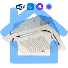 Блок внутренний сплит-системы кассетного типа Ballu Machine BLC_C/in-24HN1_21Y 24000 BTU, 70 м², охлаждение, обогрев, осушение