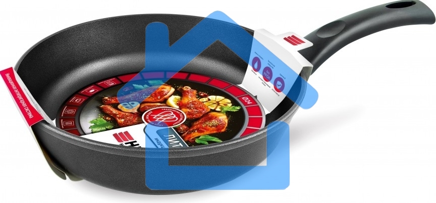 Сковорода НЕВА-МЕТАЛЛ L 08124i литая 24 см