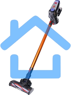 Пылесос вертикальный/ручной BQ VC1002H серый-золотой, питание от аккумулятора, 45 Вт, уборка сухая, пылесборник 0.7 л, работа от АКБ max 35 мин