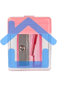 Точилка для карандашей ручная Deli E0574 Cubic, 1 отверстие, пластик, ассорти, дисплей