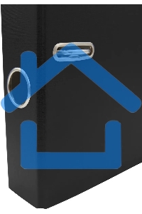 Папка-регистратор Silwerhof 2013382 A4 50мм, ПВХ/бумага черный, без окантовки, сборная (упаковка: 2шт)