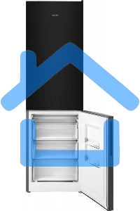 Холодильник Atlant ХМ-4624-151 черный металлик двухкамерный 228/119л морозилка снизу