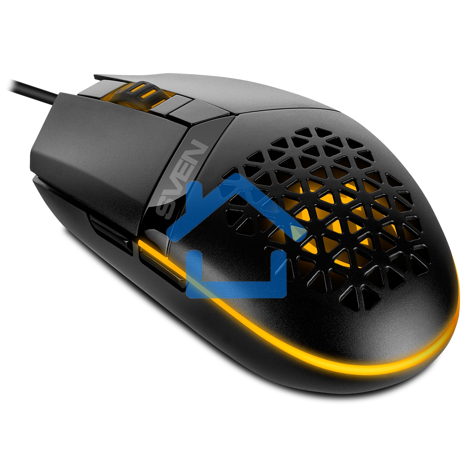 Мышь проводная SVEN RX-G735 черный, 4000 dpi, USB, кнопки - 6