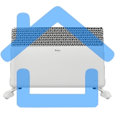 Комплект Ballu Apollo Transformer с блоком управления и шасси BEC/AT-2500-4I белый, 2500 Вт, 30 м2, дисплей, термостат