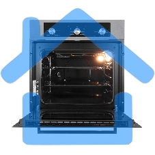 Духовой шкаф электрический встраиваемый LEX EDM 042 IX нержавеющая сталь/черный