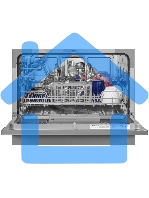 Посудомоечная машина Maunfeld MLP-06DS, серый, 55 см, 6 компл., 49 дБ, класс A+