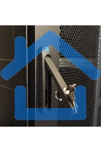 Шкаф серв. ПРОФ нап. 42U (600x1000) дверь перфорированная 2 шт., цвет черный, в сборе (ШТК-СП-42.6.10-44АА-9005) (1 коробка)