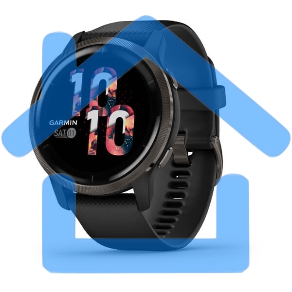 Смарт-часы Garmin Venu 2 AMOLED корп.черный рем.черный (010-02430-11)