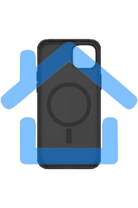 Чехол Super Frosted Shield Pro Magnetic Case, черный, (AP IP15 Plus)