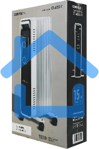 Обогреватель масляный Centek CT-6222-7 (7 секций) белый, 600/900/1500 Вт, 15 м2, 3 режима, термостат