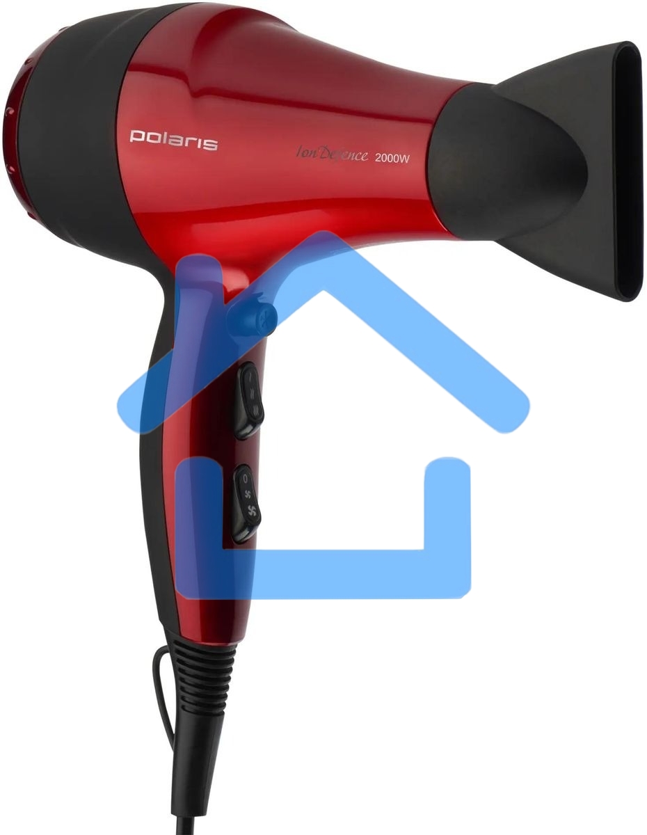 Фен Polaris PHD 2077i 2000Вт красный/черный