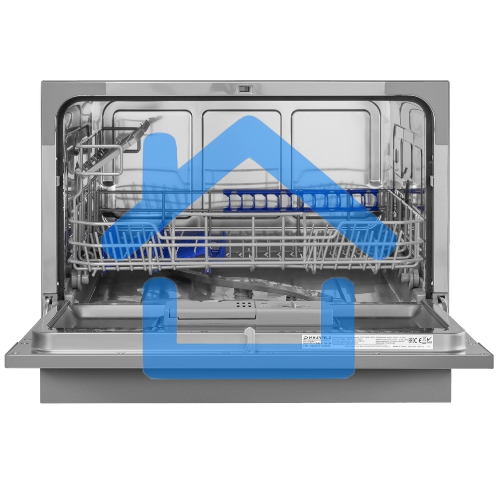 Посудомоечная машина Maunfeld MLP-06DS, серый, 55 см, 6 компл., 49 дБ, класс A+
