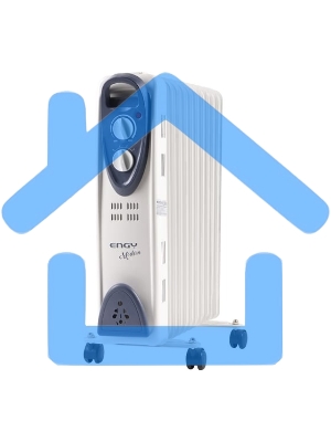 Обогреватель масляный ENGY EN-2211 Modern (11 секций) белый, 2500 Вт, 25 м2, термостат