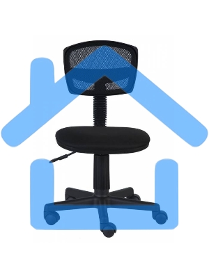 Кресло компьютерное Бюрократ CH-299NX/15-21 спинка сетка черный, сиденье черный 15-21